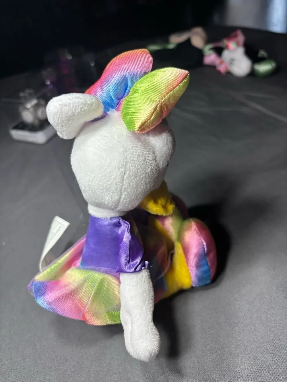 New Disney Daisy Duck Unicorn Plush Toy - White & Rainbow